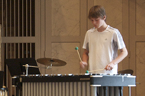photo d'un élève percussionniste